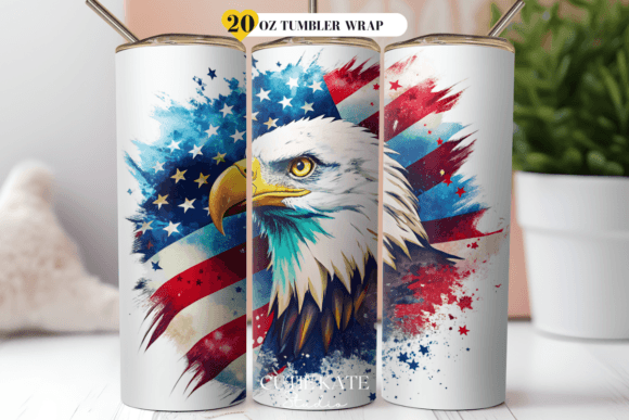 Download American Eagle Flag July 4th Tumbler Png - July 4th tumbler Collection
