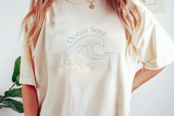 Download Ocean Wave Seashells Beach Design - Beach design Collection