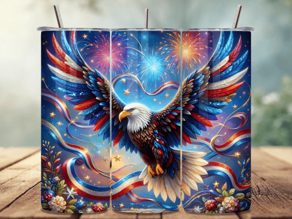 Download Patriotic Eagle Tumbler Wrap PNG - Patriotic eagle tumbler Collection