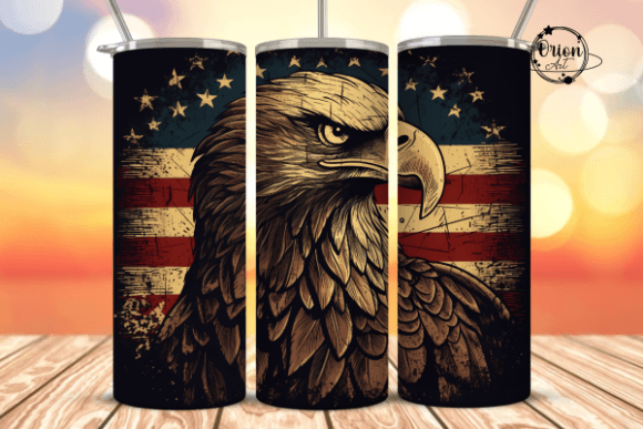 Download Patriotic Eagle Tumbler Wrap PNG - Patriotic eagle tumbler Collection
