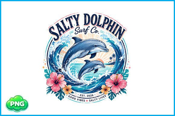 Download Salty Dolphin Surf PNG Beach Design Art - Beach design Collection