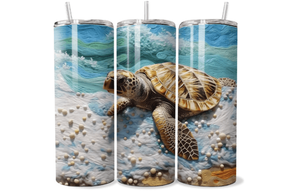 Download 3D Sea Turtle Summer Tumbler Wrap - Summer tumbler wrap Collection
