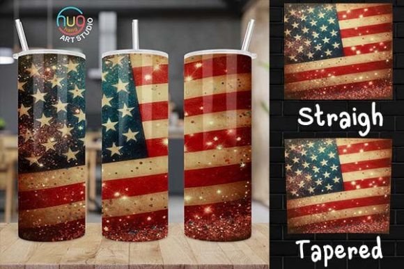 Download Red White Blue Glitter Patriotic Vintage - Premium Bundle