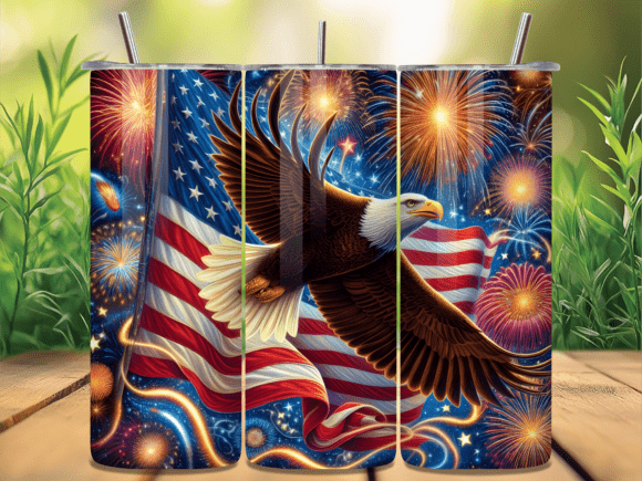 Download Eagle American Flag Fireworks Tumbler - American flag fireworks Collection